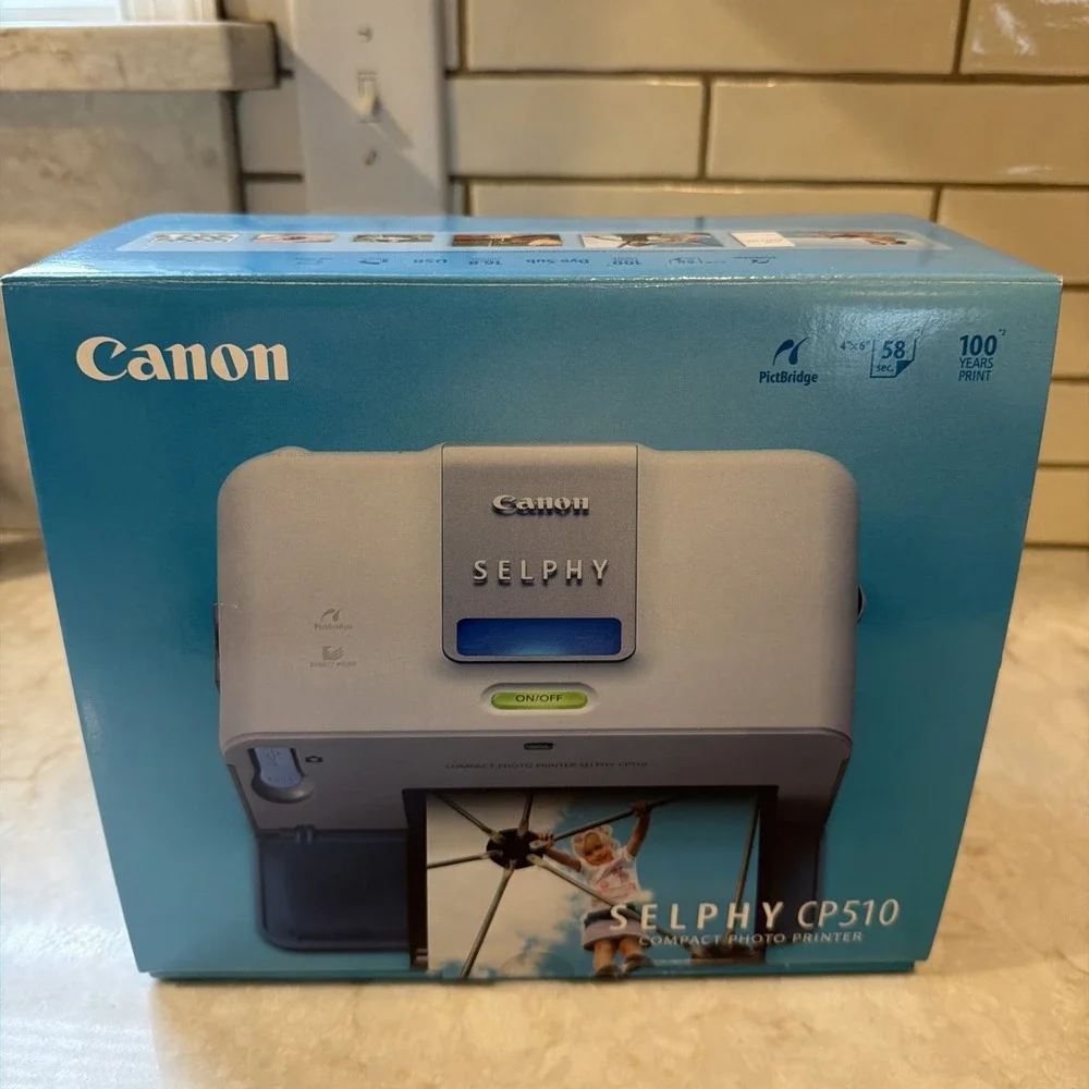 Brand New OB Canon Selphy CP510 Compact Photo Printer 4 x 6 Photos